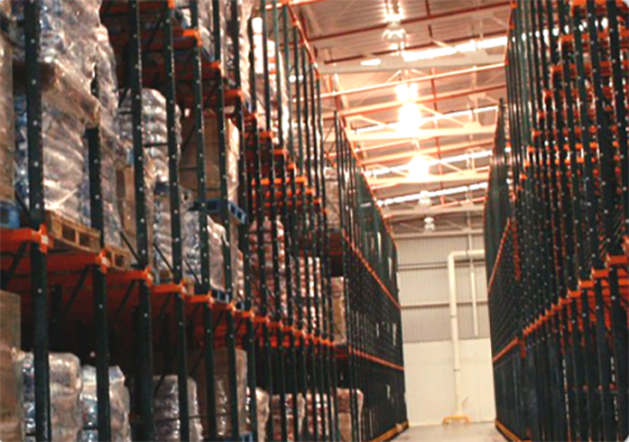 Estantería drive in