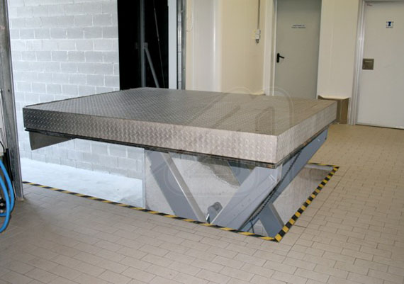 Mesa elevadora de muelle de carga