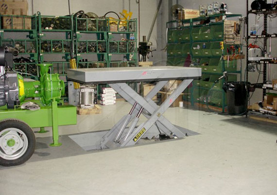 Mesa elevadora tijera simple