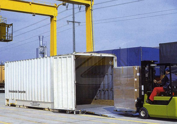 Pasarela transportable para contenedores